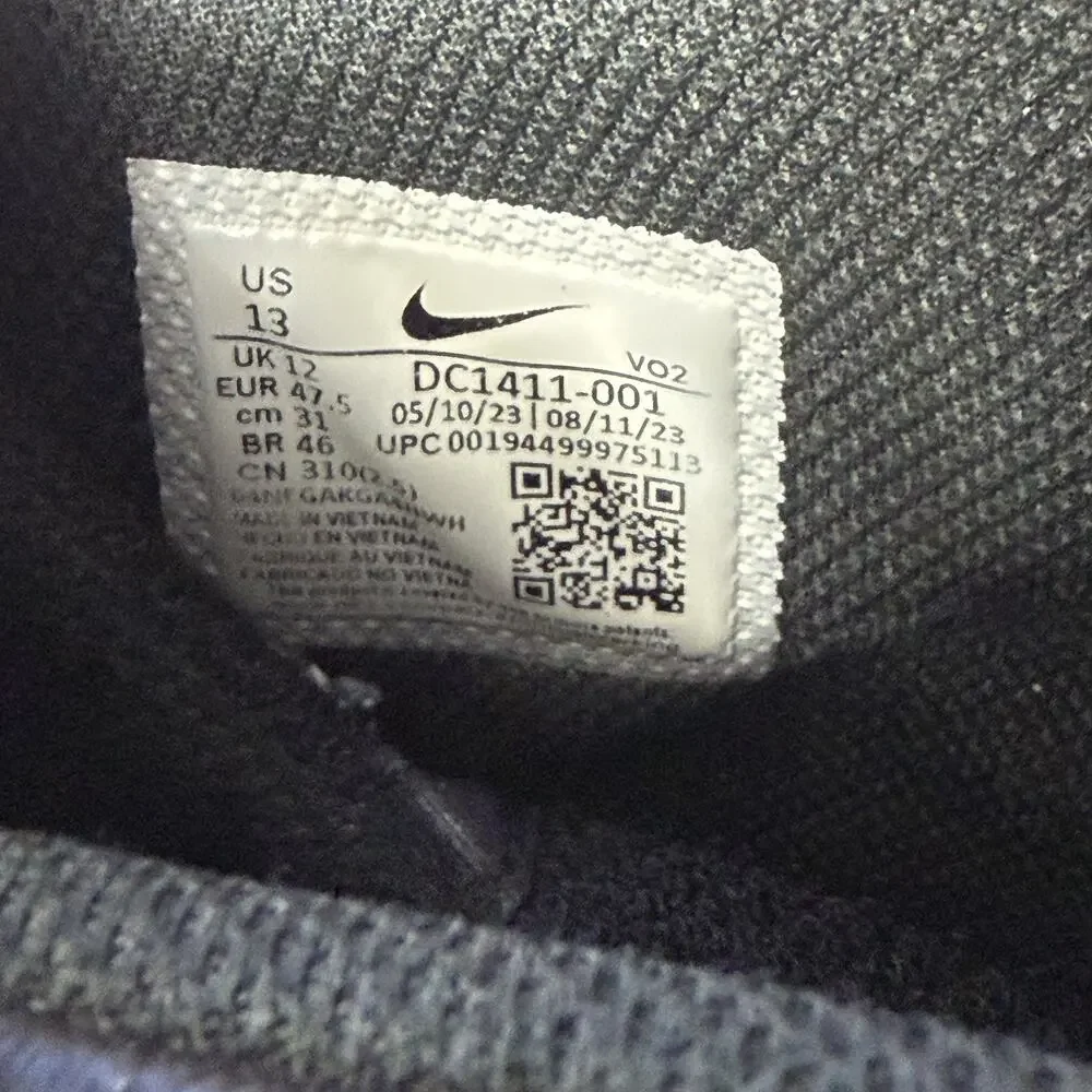 Size 13 - Nike Air Max 2 CB 94 Triple Black DC1411-001